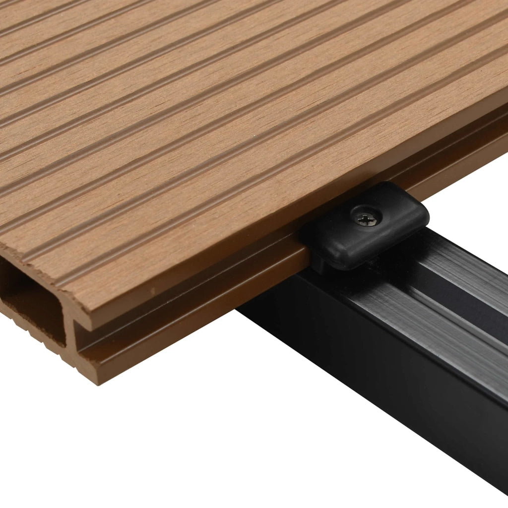 Pavimento da Deck 60 pcs Colore Teak WPC 3444785