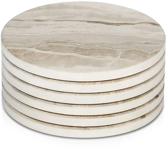 Sottofondi assorbenti - ceramici - set da 4 - neutri