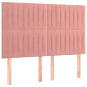 Testiera | Testata Rosa 144x5x118/128 cm Velluto