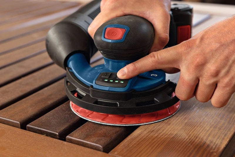 Levigatrice rotorbitale Bosch 150mm orbita 3 mm batteria GEX 18V-150-3