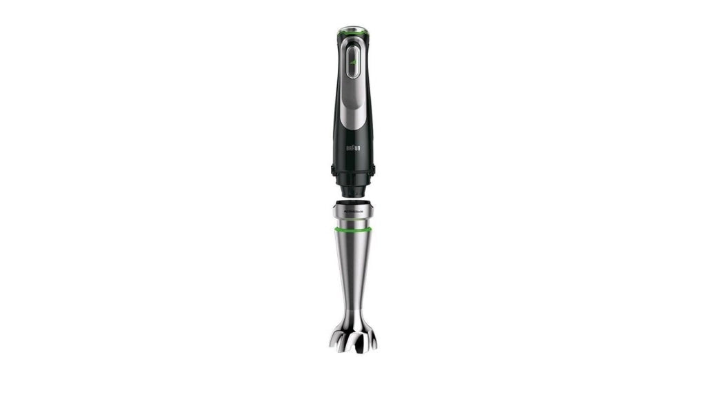Braun MQ9187XLI MultiQuick 9 Frullatore ad Immersione 1200 W 0,6 L 3 velocita' ActiveBlade lavastoviglie colore Nero Acciaio Inox
