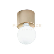 PLAFONIERA BOW 1 LUCE ATTACCO E27 ORO  LAMPADINA NON INCLUSA