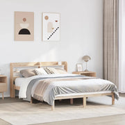 Letto senza Materasso-Struttura Letto 150x200 cm in Legno Massello di Pino 713495