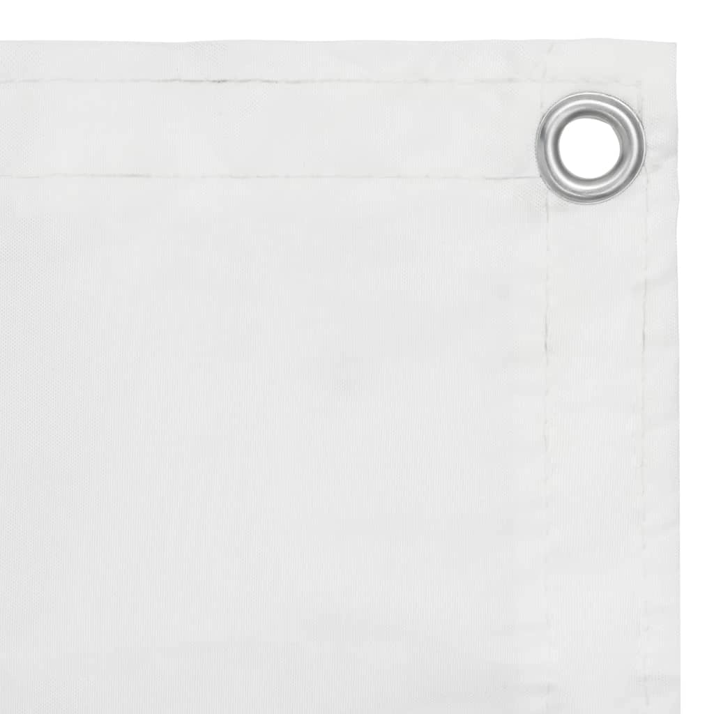 Paravento per balcone 75 x 300 cm tessuto oxford bianco 02_0010050