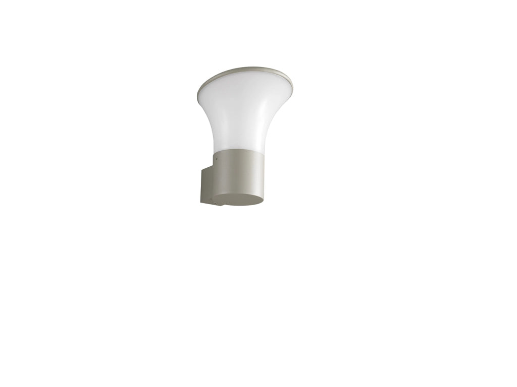 APPLIQUE DA ESTERNO ARES SILVER 1 LUCE ATTACCO E27 IP54 H.21CM