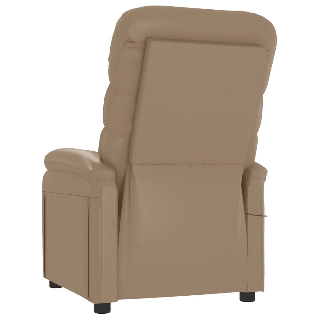 Poltrona Massaggiante Cappuccino in Similpelle 342699