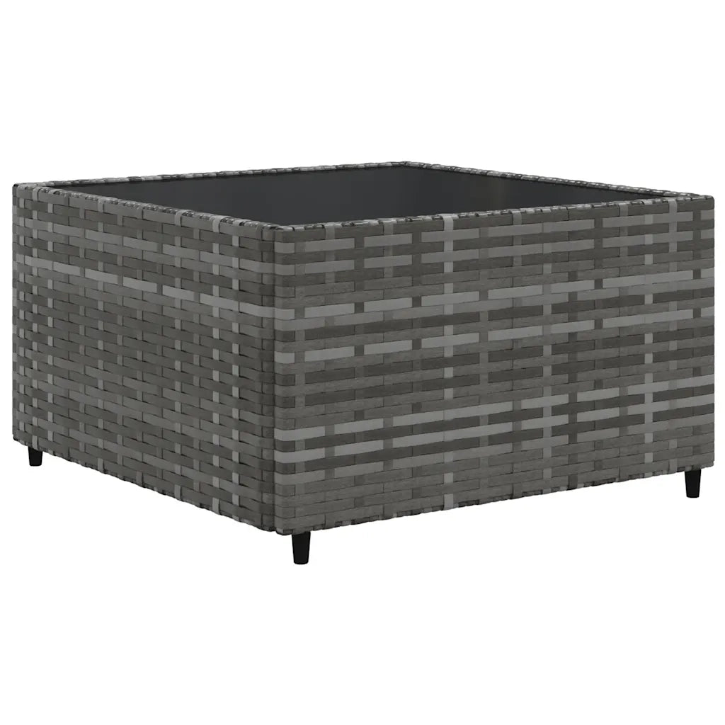 Set Divani da Giardino 6 pz con Cuscini in Polyrattan Grigio
