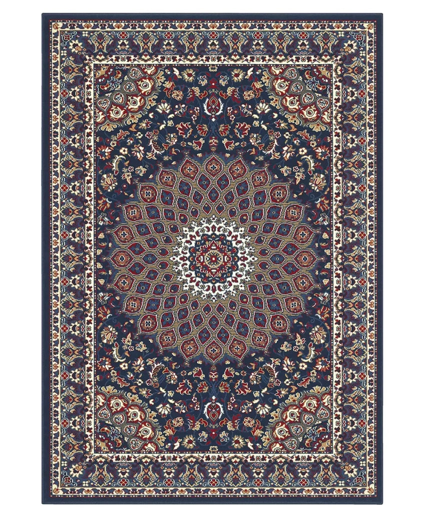 Tappeto ROYAL SHIRAZ 2082 BLU cm.240x330 arredo soggiorno salotto disegno moderno geometrico arredo casa