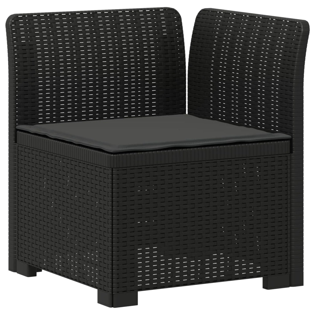 Divano da esterno-Divano da Giardino a 2 Posti con Cuscini Aspetto Rattan PP 310156