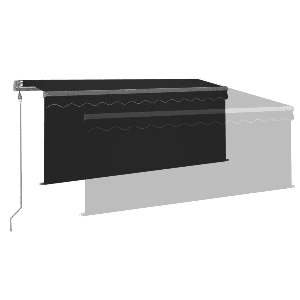 Tenda Automatica Parasole LED Sensore Vento 3x2,5m Antracite 3069394