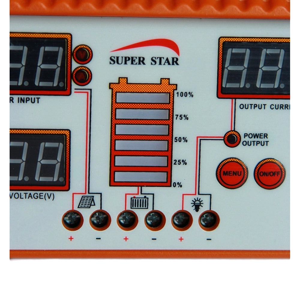 Trade Shop - Regolatore Di Carica Per Pannello Solare 12-24v 50 60a Controller Per Ricarica -