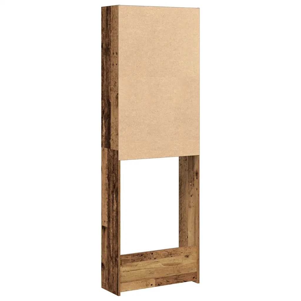Mobile per Lavatrice Legno Antico 64x24x190 cm 856643