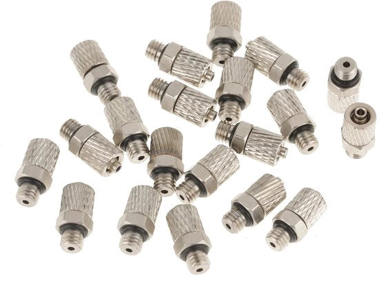 20 pezzi M5 4 mm mini connettore pneumatico a vite rapida - tubo d'aria.