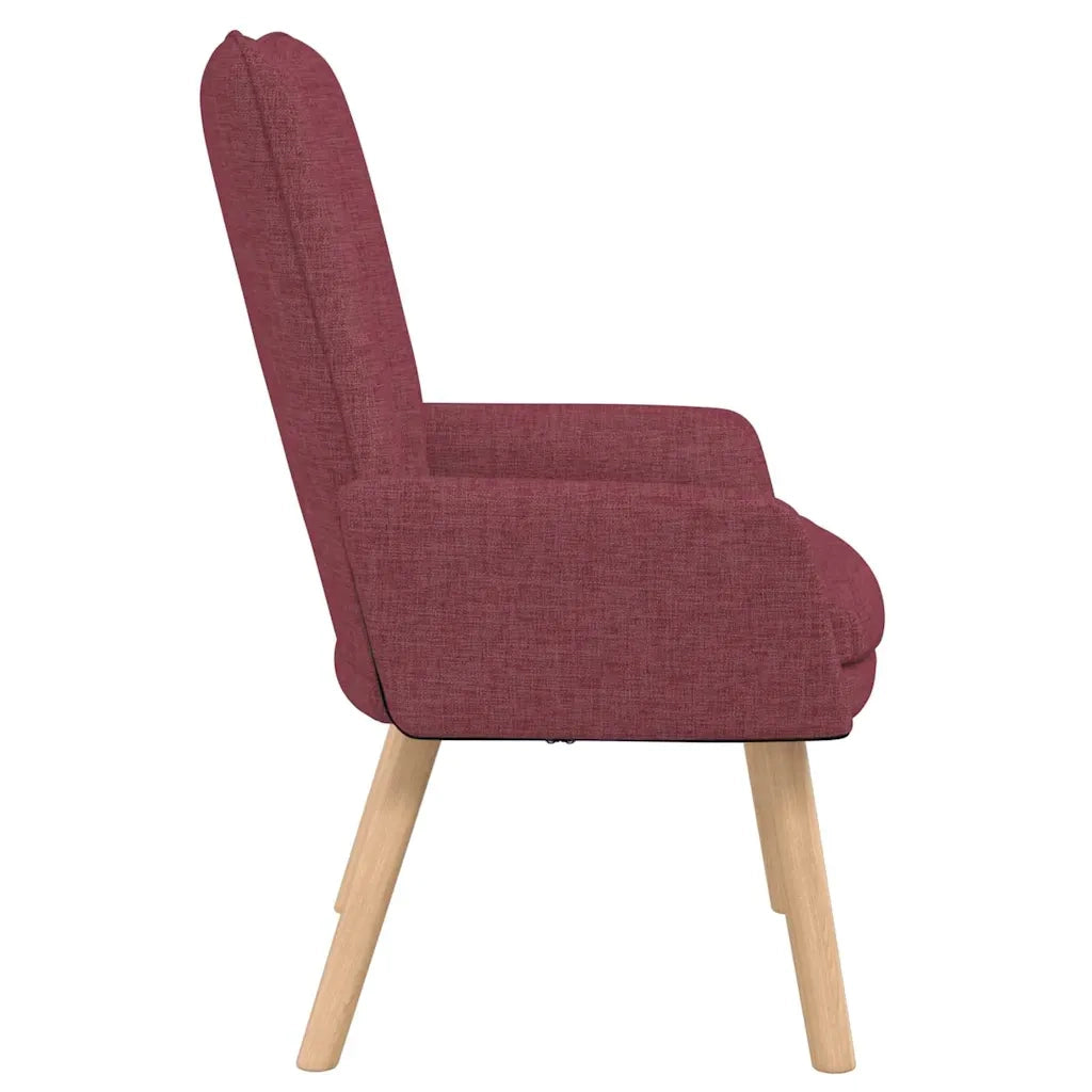 poltrona Rosso Vino 63 x 67 x 94 cm Tessuto e compensato 42001827