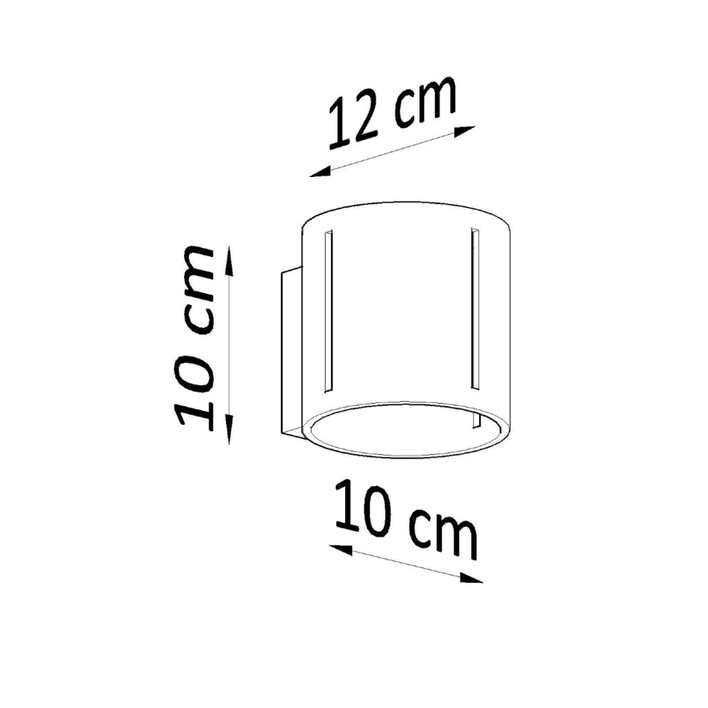 Lampada da parete INEZ nero