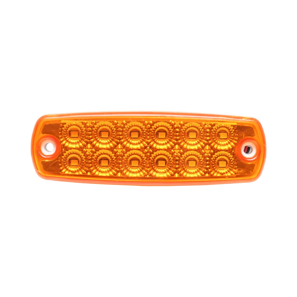 Lampada laterale LED gialla, 12V-24V, Breckner Germany.