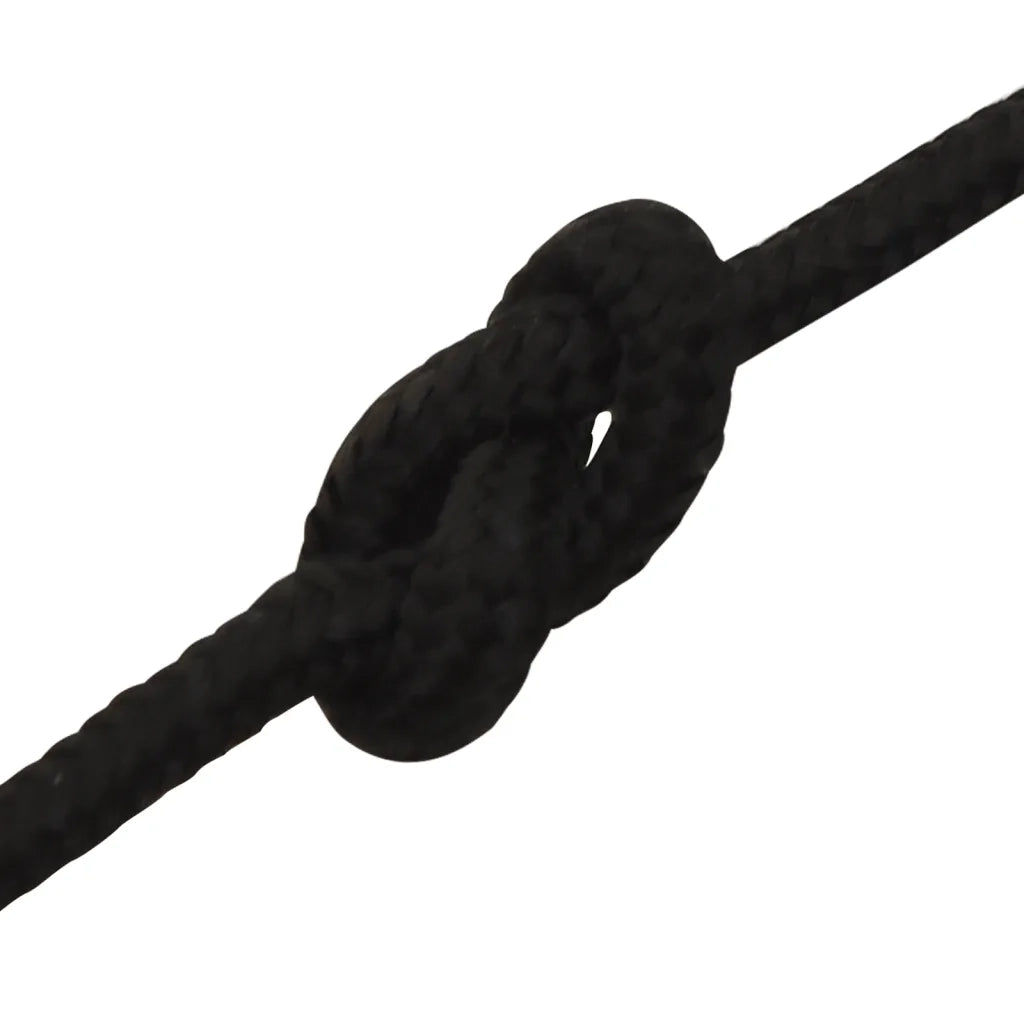 Corda da Lavoro Nera 5 mm 25 m in Poliestere 152807