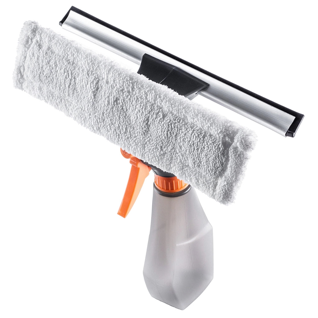 Detergente per vetri e specchi KADAX, spray detergente con inserto in microfibra, detergente spray