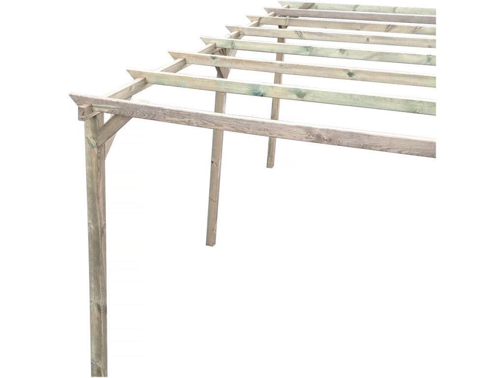 Tettoia per auto in legno "Sunny" da 3 x 5 m