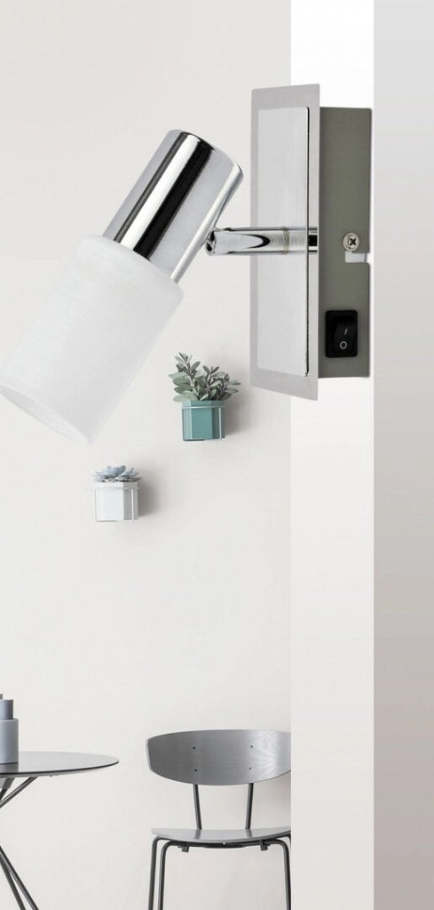 Applique con interruttore E14 cromo Logan 6096 Rabalux