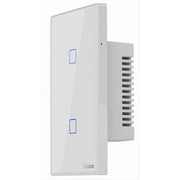 Trade Shop - Interruttore Sonoff Smart 2 Canale Controller Wifi Placca Touch Domotica T2us2c -
