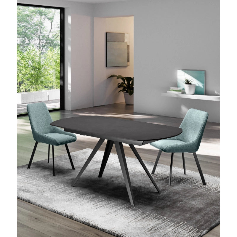 Tavolo allungabile con top in ceramicaKyoto 120 90cm X 120-180cm H 75cm Stones