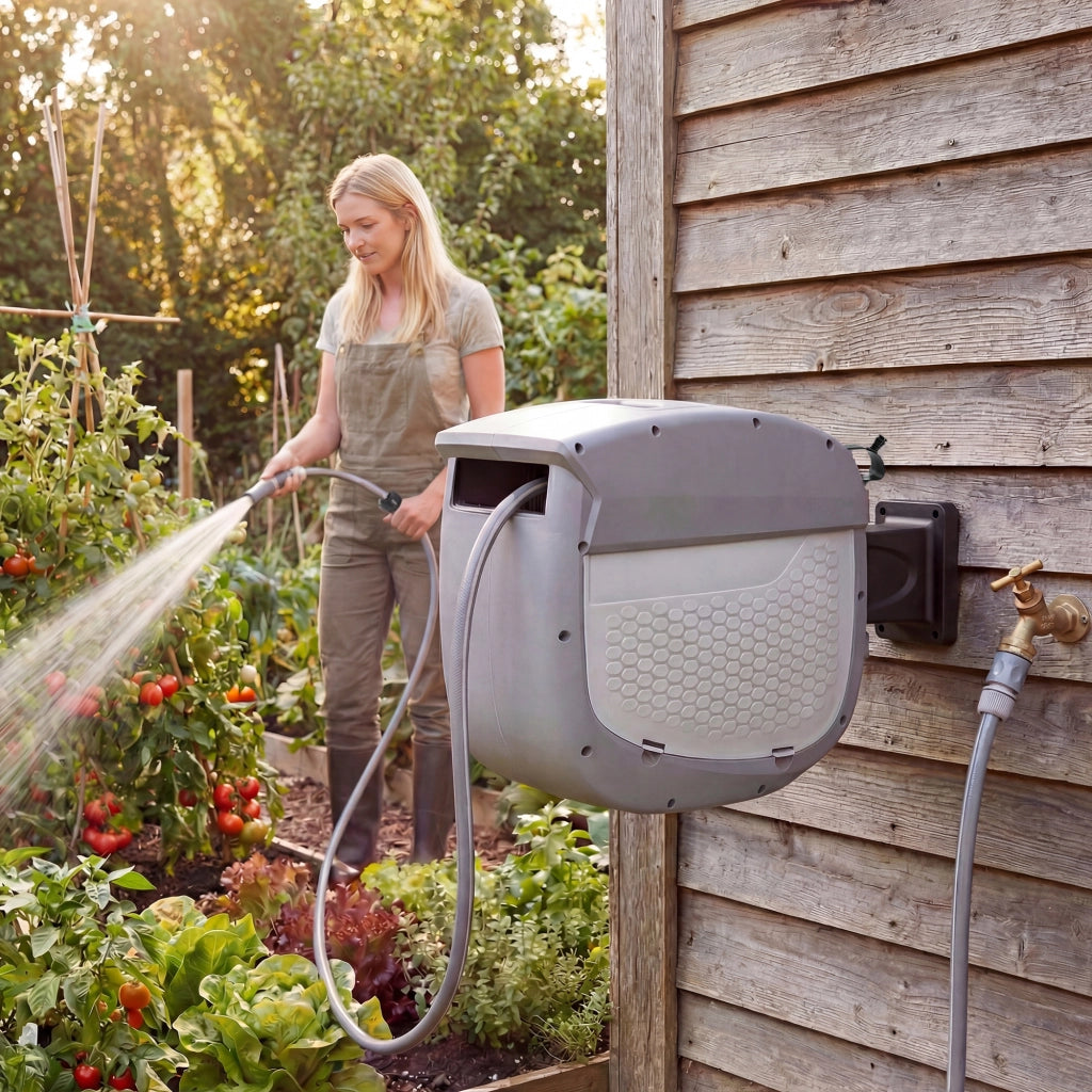 Avvolgitubo da Giardino con Tubo 30m ¨C Xylo ¨C Rotazione 180¡ã Avvolgimento Automatico