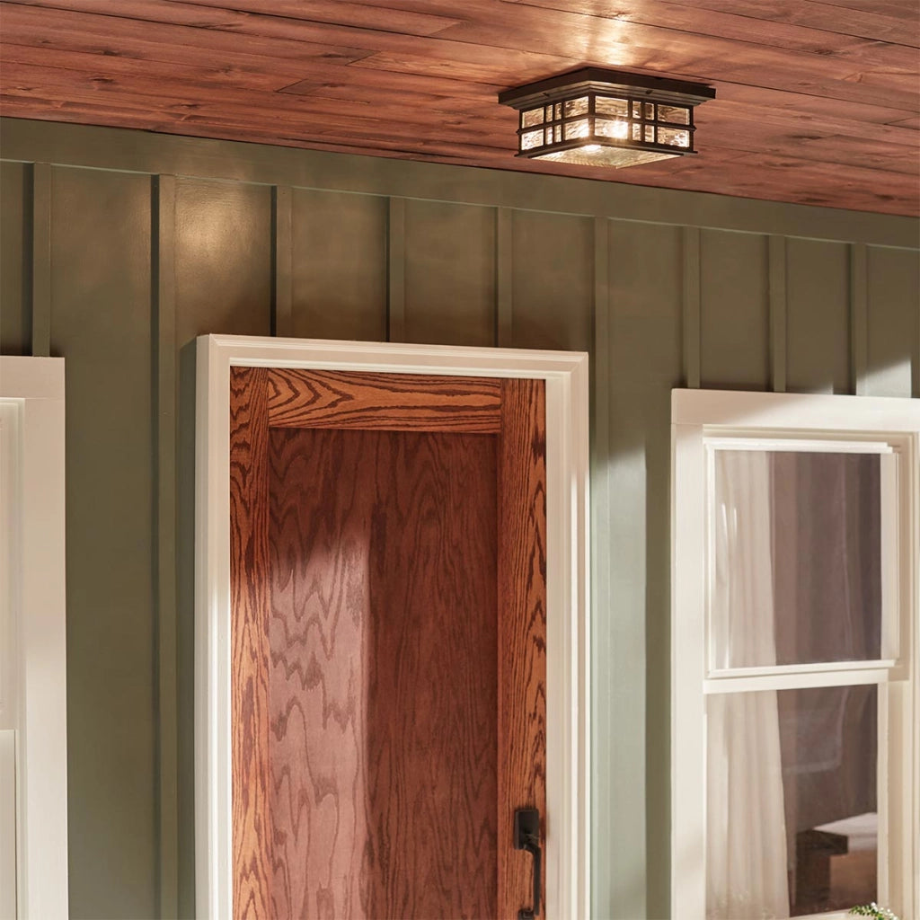 Plafoniera esterna Beacon Square bronzo E27 2x60W Kichler