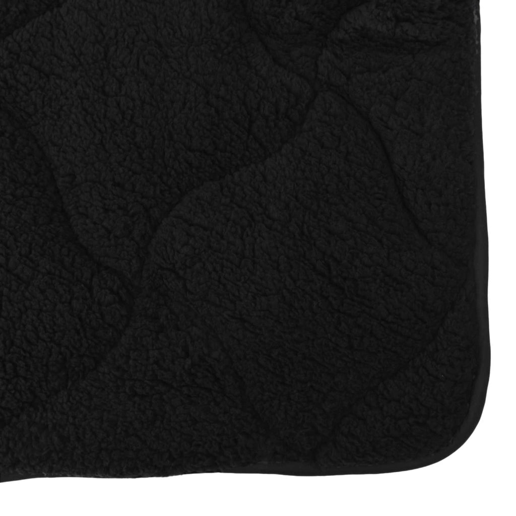 Duvet Estivo Nero 140 x 200 cm Microfibra e Fleece Teddy 42026182