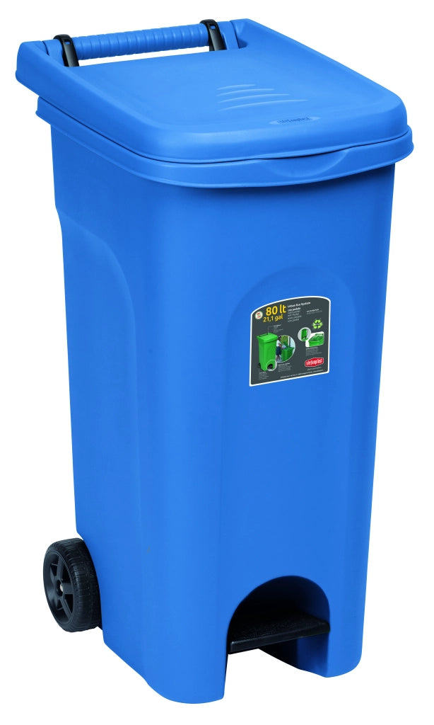 Stefanplast BIDONE URBAN ECO SYSTEM Lt. 80 col. Blu