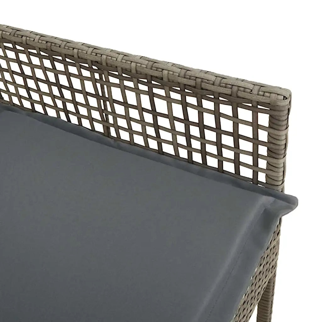 Sedia da Giardino 2 pcs Grigio 55 x 53 x 85 cm polyrattan 42003447