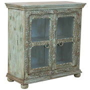 Credenza in legno blu 97x43x100