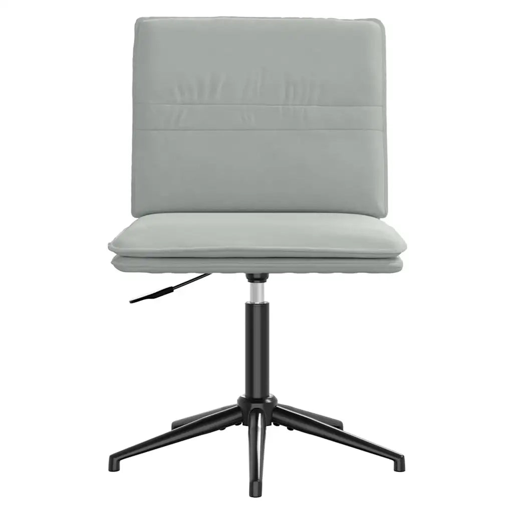 Sedia da Pranzo Grigio Chiaro in Velluto 4101267