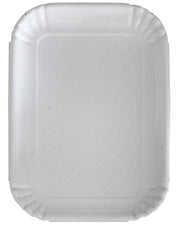 VASSOIO IN CARTONE BIANCO RETTANGOLARE IN SET DA  2 PEZZI 23,1X33,2CM