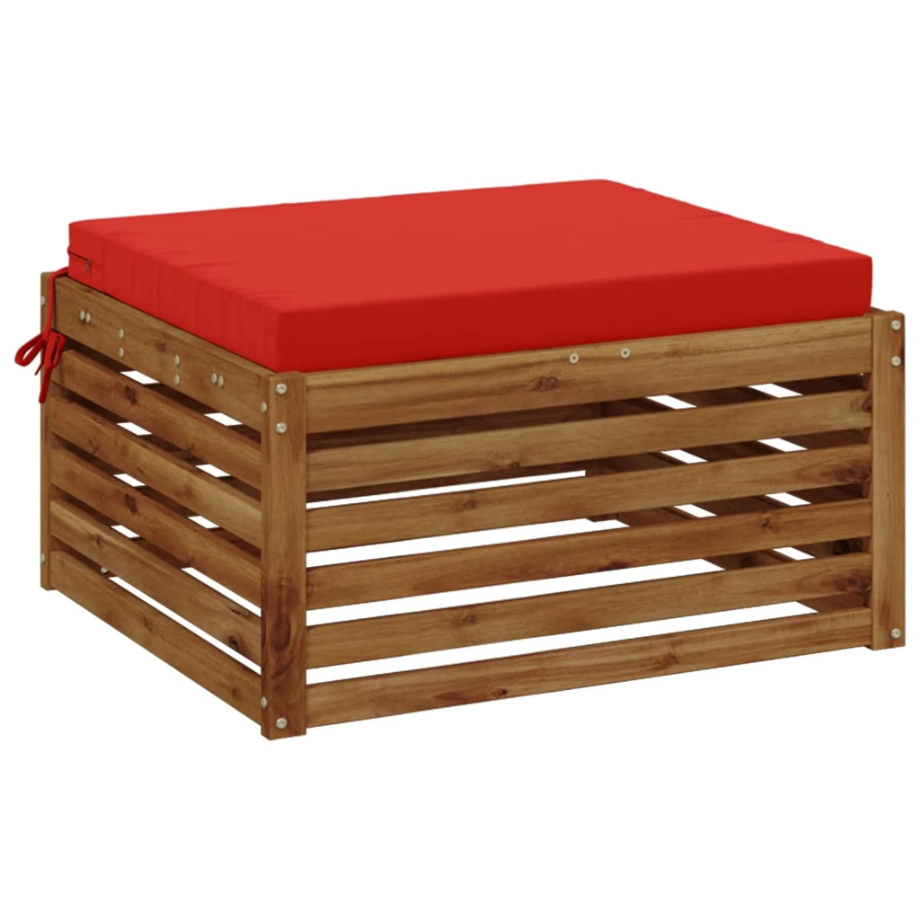 Cuscino per Sedia in Unico Pezzo SOEST 100% Poliestere Rosso 944751