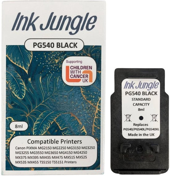 Inkiettore per Canon, PG-540, colore nero, rinnovato
