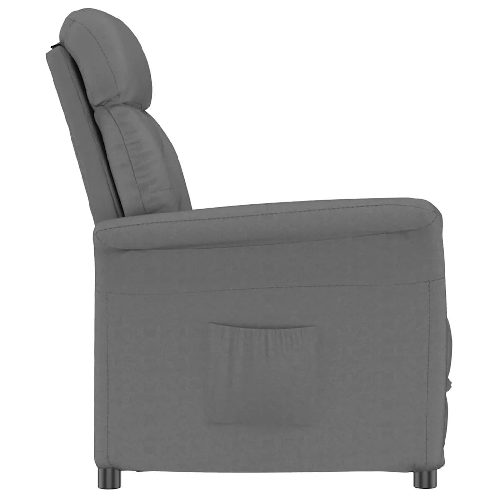 Poltrona | Sedia Relax Grigio scuro Microfibra