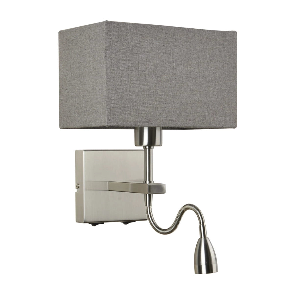 Italux Norte applique LED nichel 2 luci dimmerabile