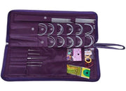 Set di aghi rotondi 104 pezzi in acciaio inossidabile - aghi sostituibili - ago da cucire - contenitore di stoccaggio - attrezzo duraturo - 25-35 cm - brevetto