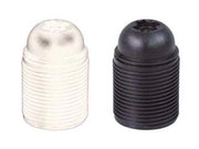 PORTALAMPADA E27 TERMOPLASTICO FILETTATO- - colore nero - 10 pezzi