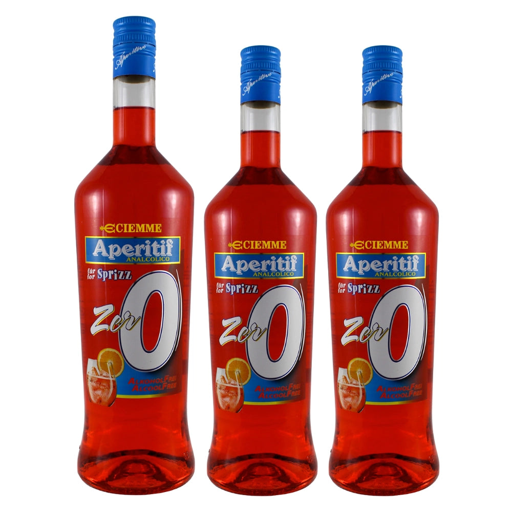Ciemme aperitif analcolico zero per sprizz 3 bottiglie da 1 litro