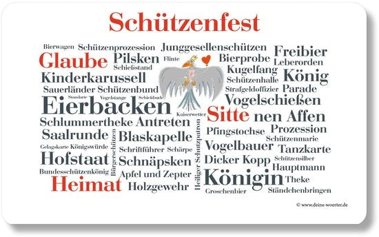 Pianca per colazione Schützenfest vocaboli