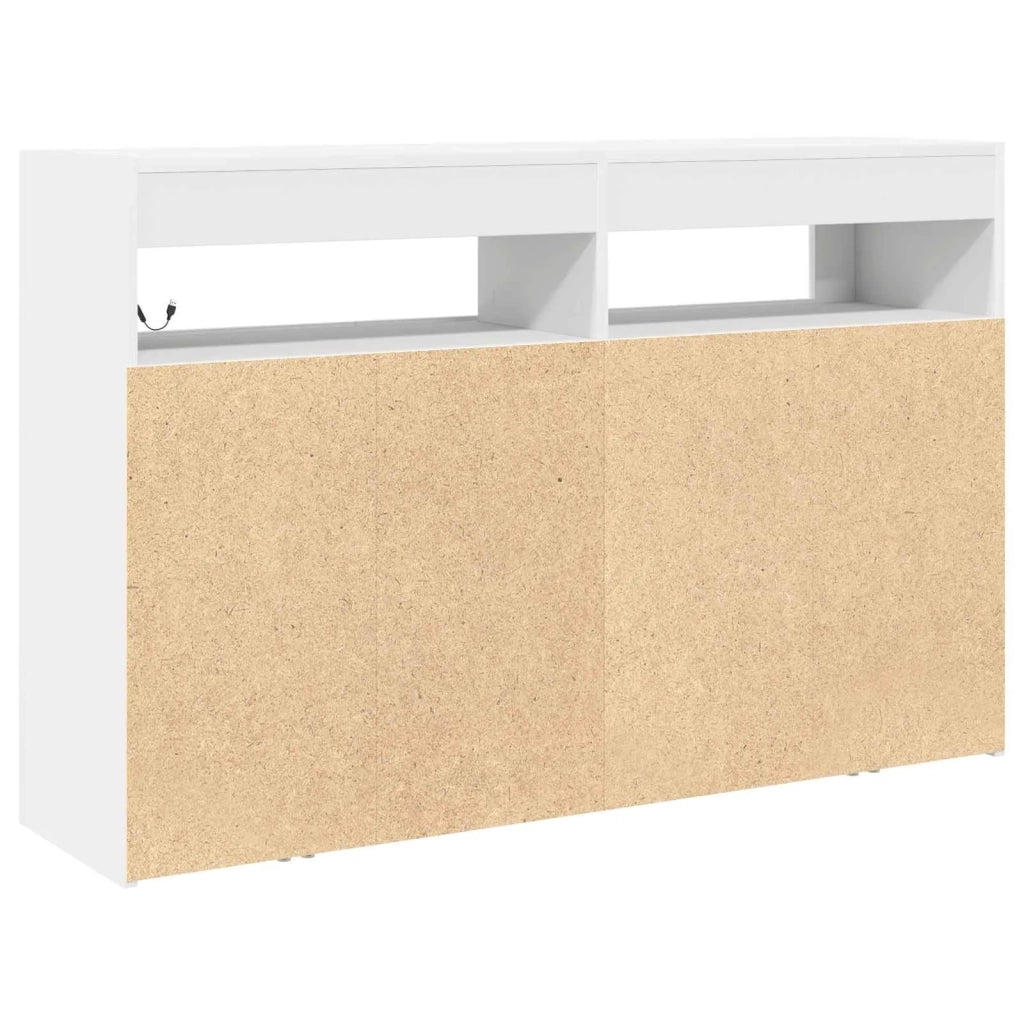 Credenza Bianco 116 x 30 x 75 cm Legno ingegnerizzato 3333876