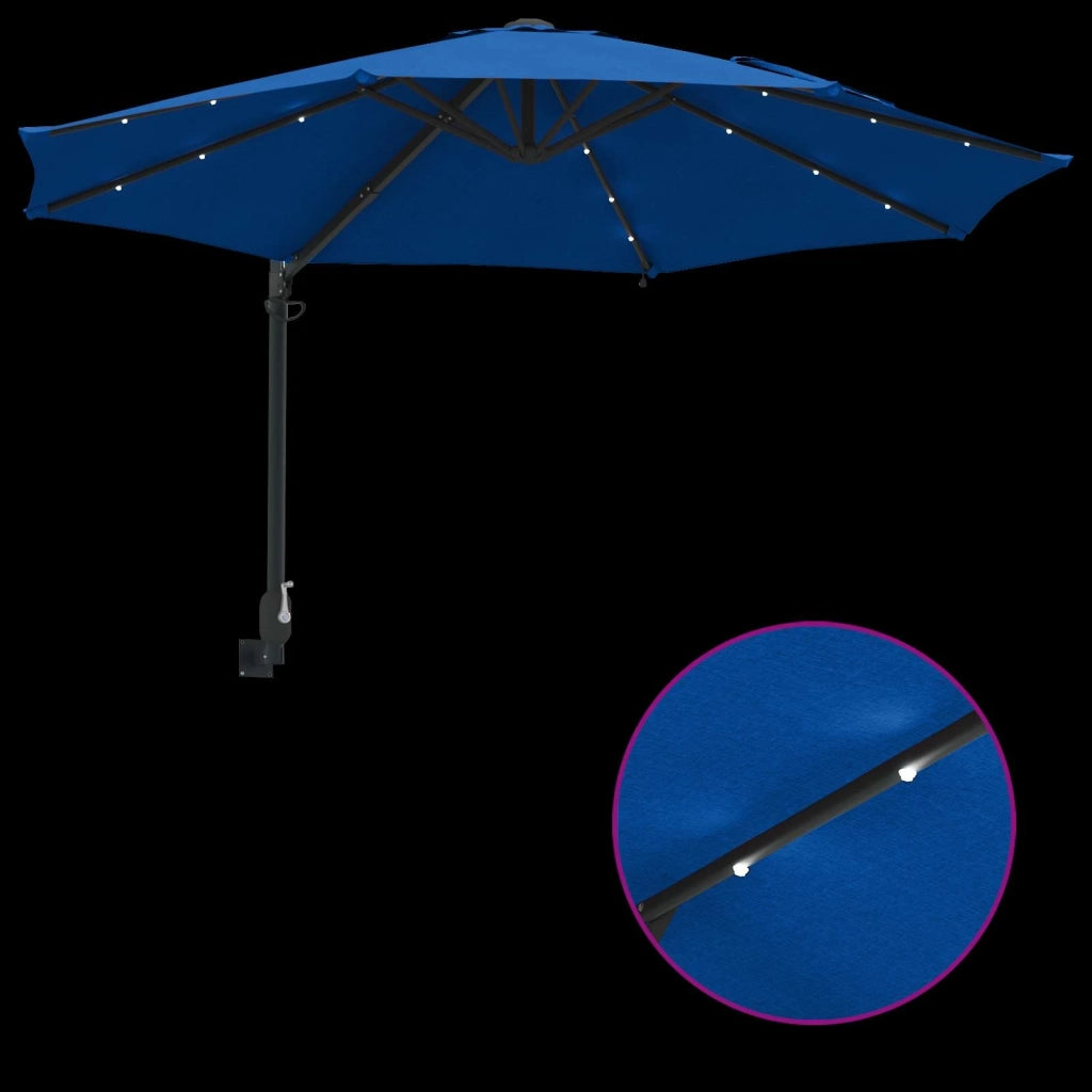 Ombrello | Parasol da giardino Azzurro 248 x 248 x 148 cm