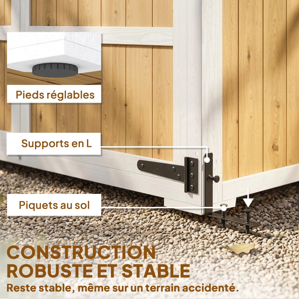 Armadio da Giardino ¨C zephmum ¨C Naturale 105x55x179 cm