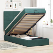 Struttura Letto Pouf con Materassi 90x200 cm in Velluto 3314297