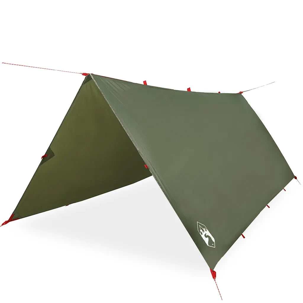 Telone da campeggio | Tenda da campo Verde Oliva 366x306 cm Impermeabile