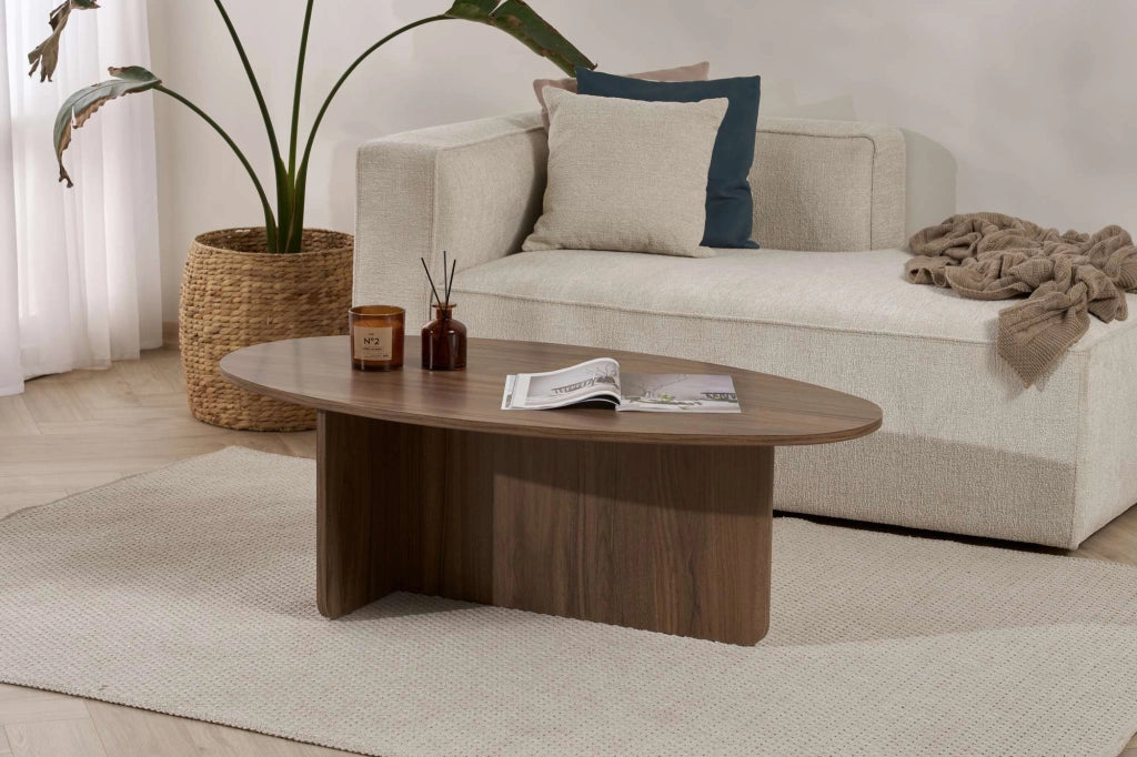 Tavolino in legno "Orba" - 120 x 65 x 40 cm - Noce