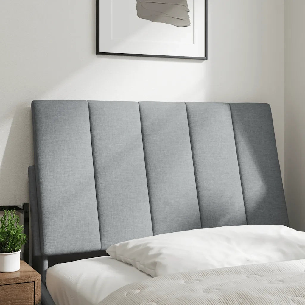 Cuscino Testiera Hanko Grigio Chiaro 80 cm in Tessuto 4019135