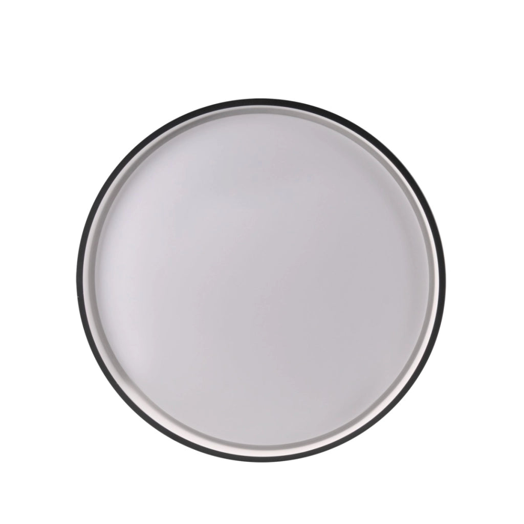 Plafoniera LED 72W tonda 48cm nera con telecomando IP44